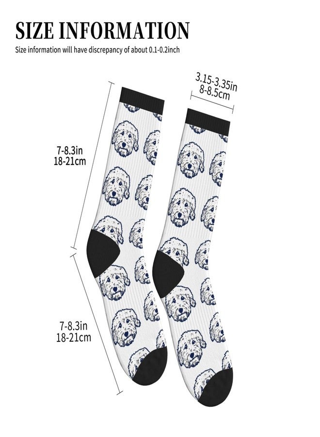 AIMASTZ Cute Goldendoodle Unisex Funny Novelty Sport Socks, Funky Crazy Cool Soft Crew Socks - Image 4
